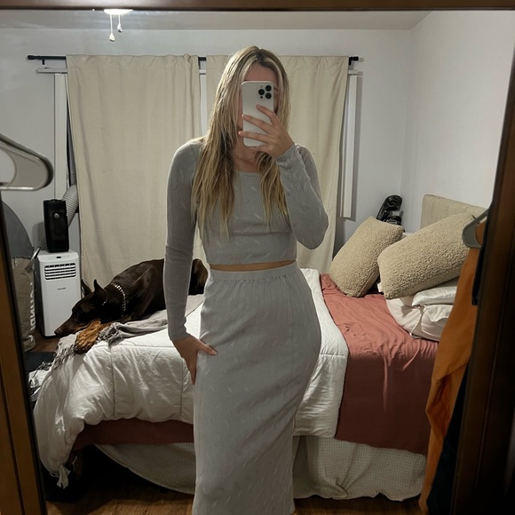 GRAY KNIT set - Picture 8 of 14